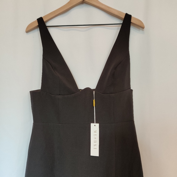 Meshki NWT Women Black Lillian Gown Dress - Picture 2 of 12